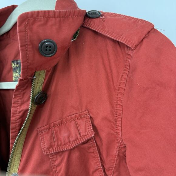 Eddie Bauer XS Women Utility Jacket Rust Hooded Full Zip Bella Twilight Gorpcore - Picture 7 of 14